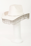 Intricate Rhinestone Curtain Fringe Cowboy Hat