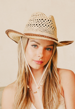 Straw Weave Rope String Cowboy Hat