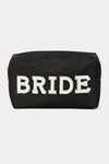 Bride Print Zipper Cosmetic Bag