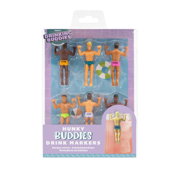 DRINKING BUDDIES DRINK MARKERS-6 PACK