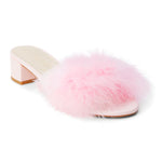 Feather Blocked Sandals