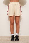 Velvet Bow Sweat Shorts