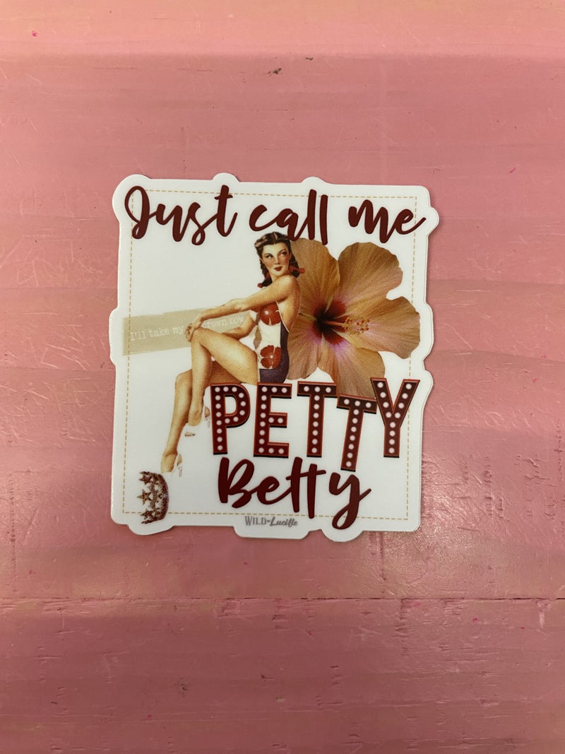 Petty Betty Sticker