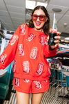 Coca Cola Scatter Sweatshirt Licensed and Trademarked-Final Sale