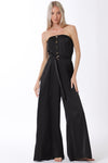 Tube Satin Jumpsuit