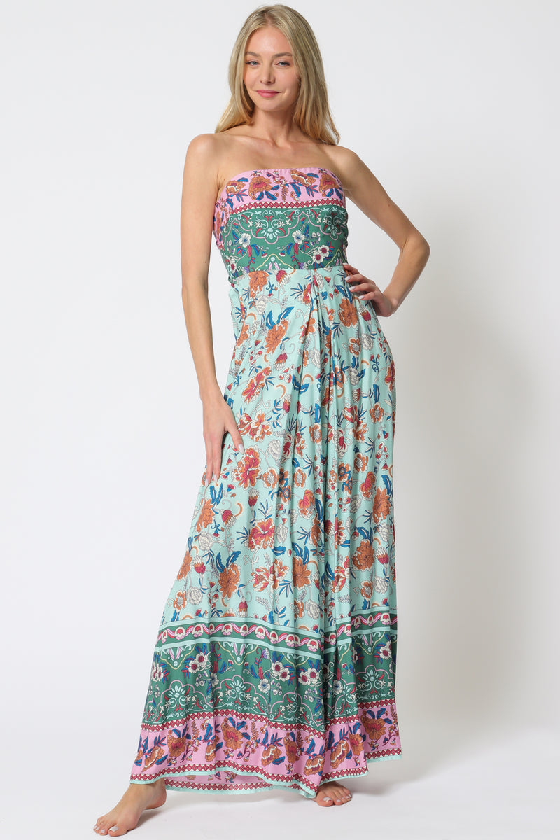 Tube Tie Back Waisted Jumpsuit