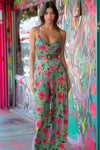 Green and Pink Jumpsuit