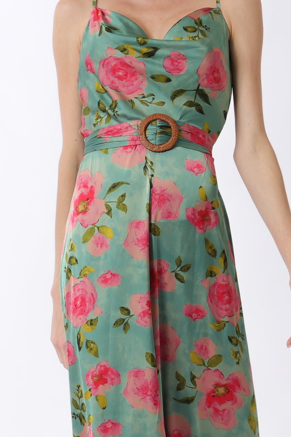 Green and Pink Jumpsuit