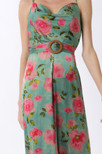 Green and Pink Jumpsuit
