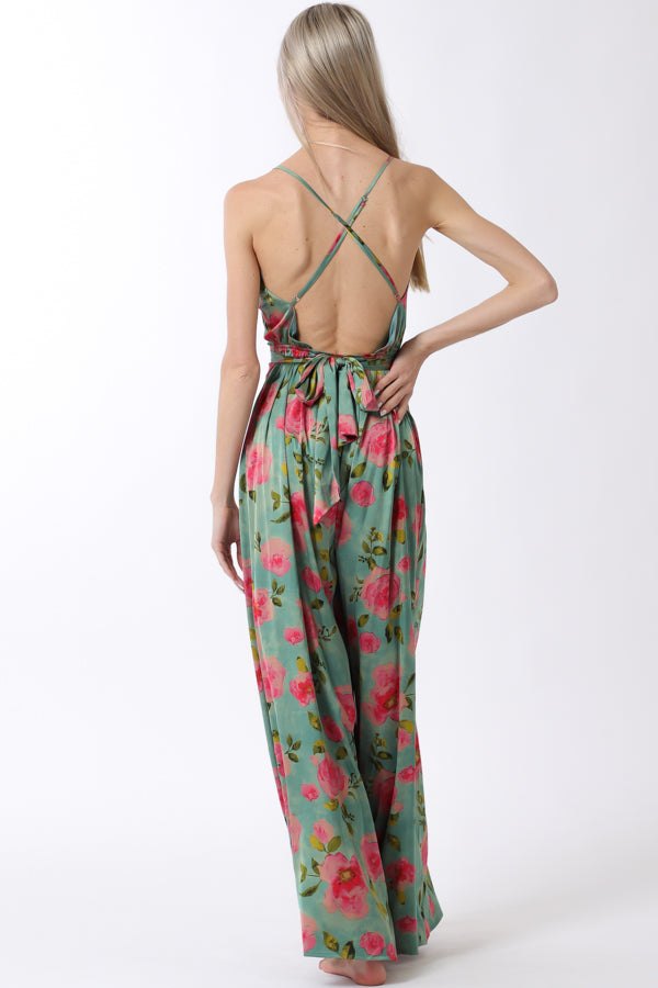Green and Pink Jumpsuit