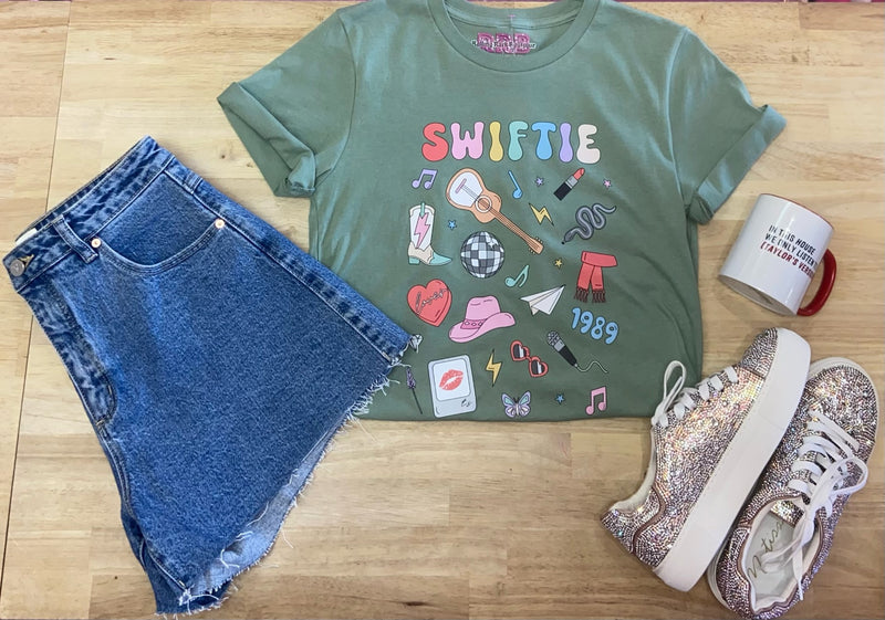 Swiftie Emoticons - Green Tee