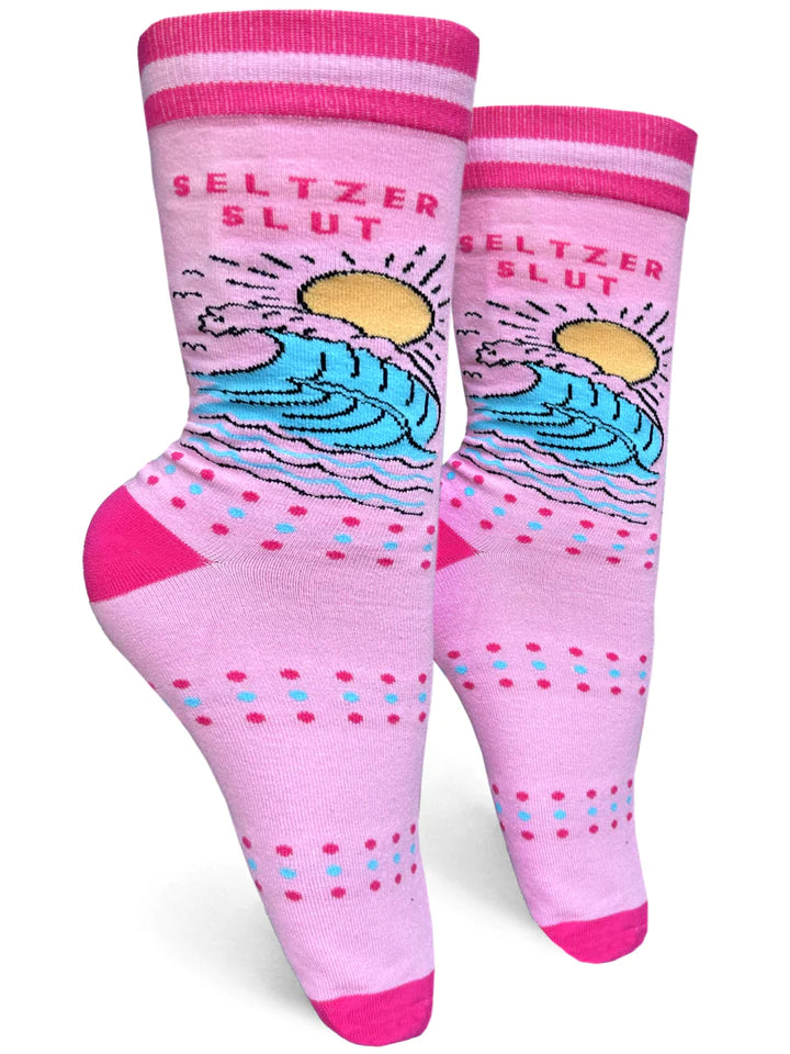 Seltzer Slut Womens Crew Socks