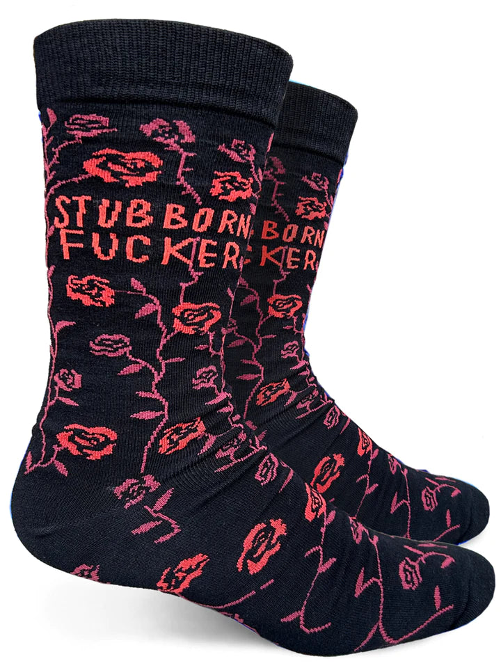 Stubborn Fucker Mens Crew Socks