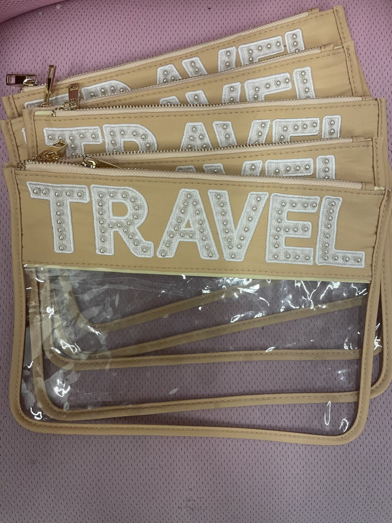 Clear Pouch Nude- TRAVEL