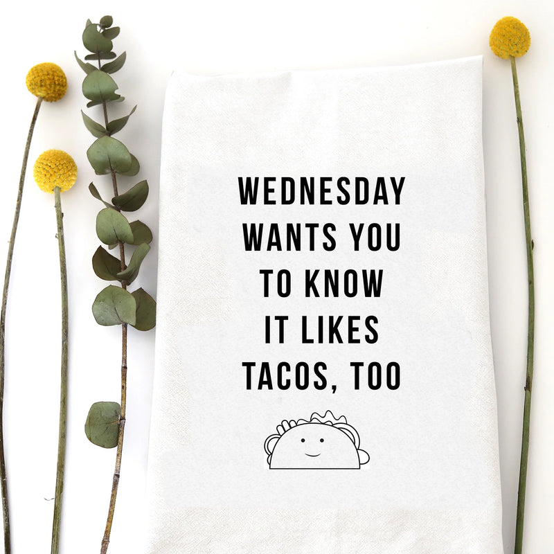 Wednesday Taco Tea Towel