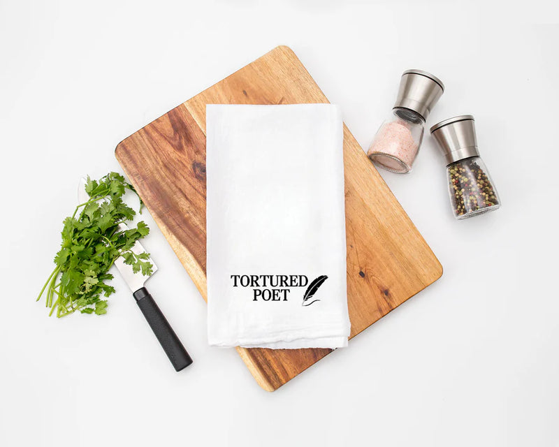 Tortured Poet Kitchen Tea Towel