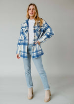 Royal Blue & Cream Plaid Jacket