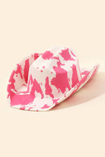 Cow Print Cowboy Hat