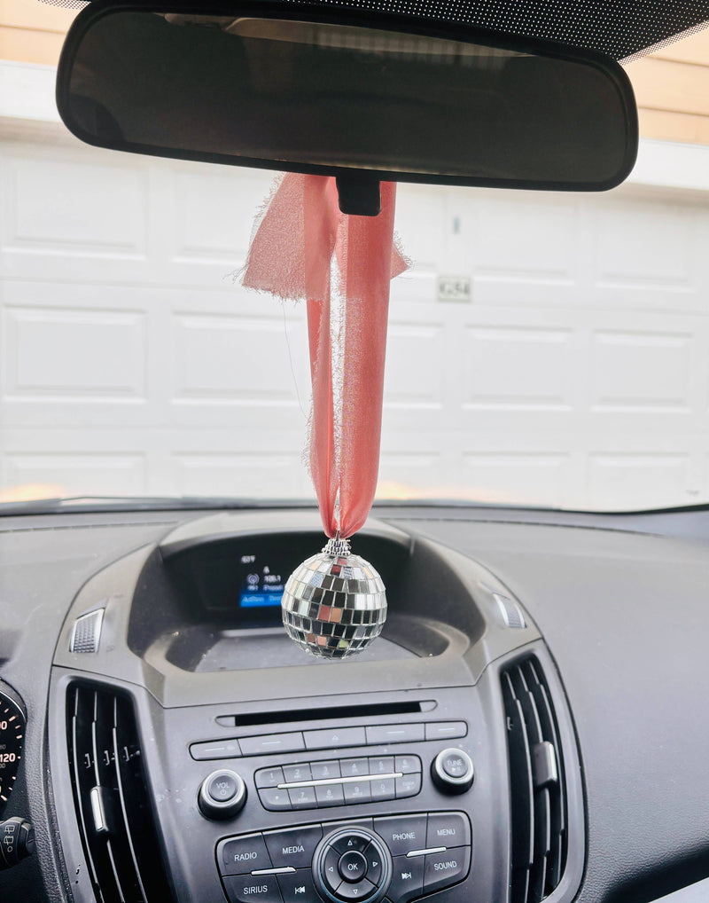 Chiffon Ribbon Disco Car Charm