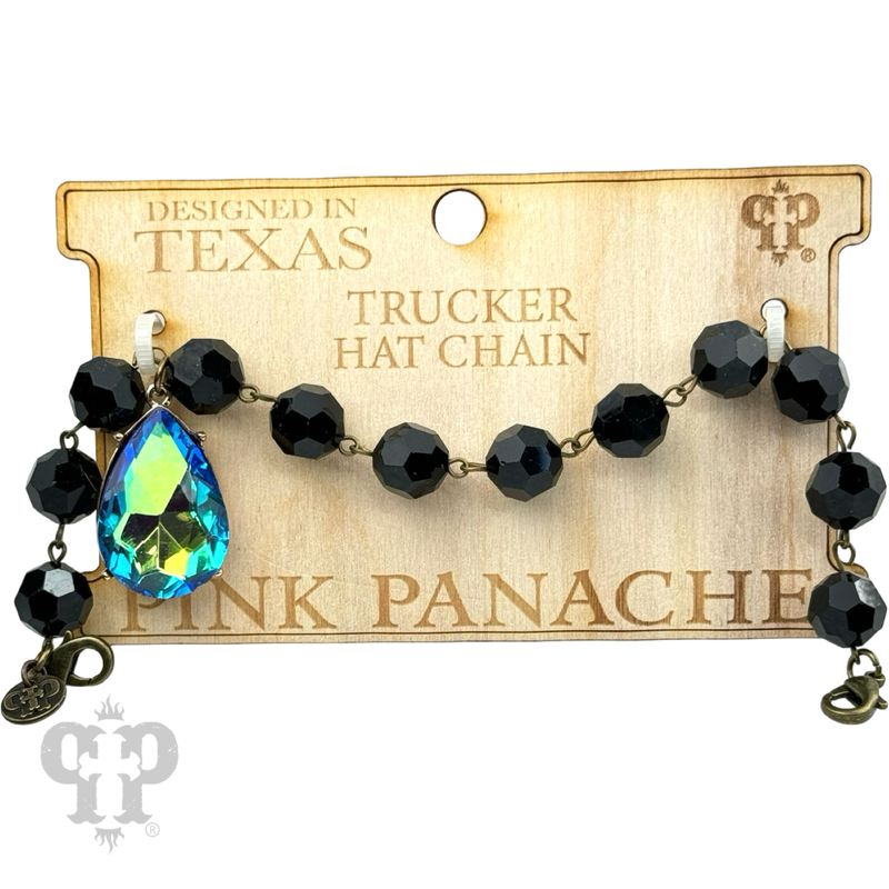 Turquoise Bead Hat Chain