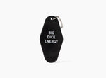 Big Dick Energy Funny Motel Keychain in Black