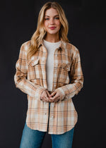 Tan, Camel & Brown Plaid Flannel