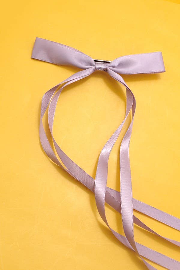 Skinny Long Bow Hair Clip