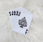 Royal Flush Ace of Spades 'Good Luck' Embroidery Iron On Patch