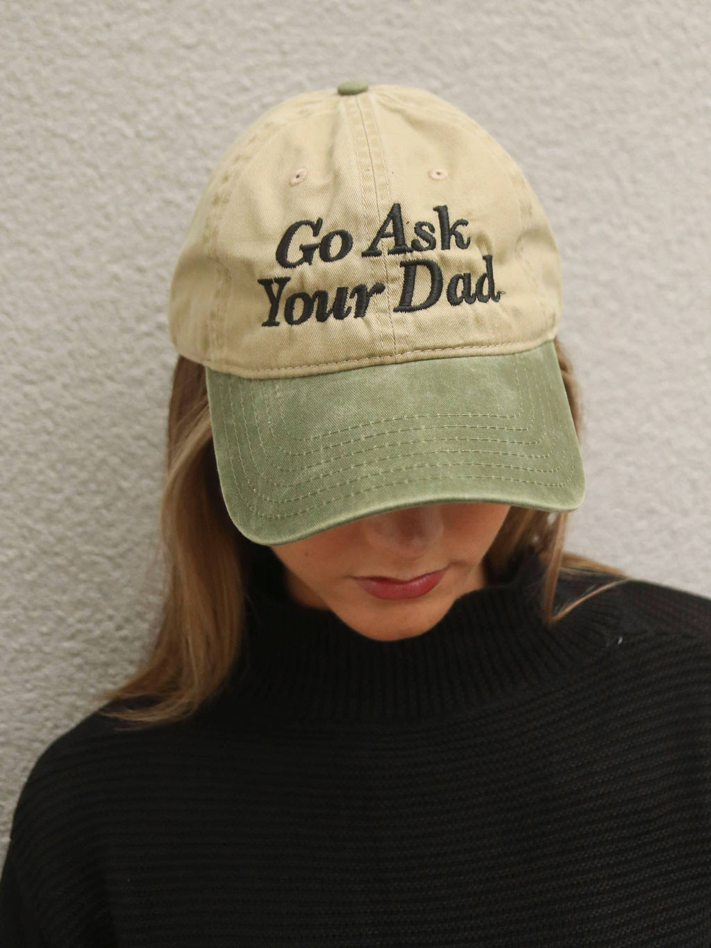 Go Ask Your Dad Two Tone Dad Hat