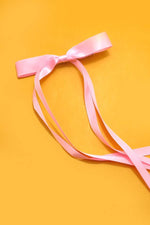 Skinny Long Bow Hair Clip