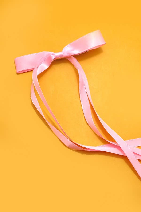 Skinny Long Bow Hair Clip
