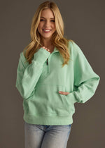 Mint Quarter Zip Sweatshirt