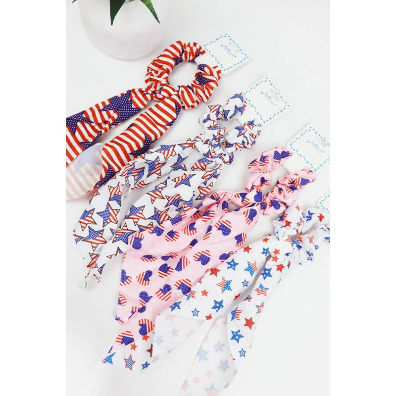 American Flag Scrunchie Scarf
