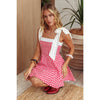 TIED STRAPS GINGHAM MINI DRESS
