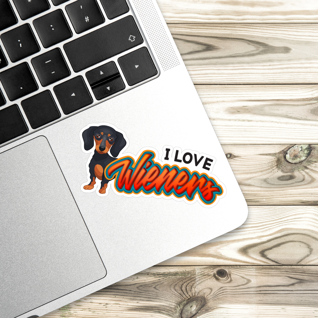 I Love Wieners Vinyl Sticker