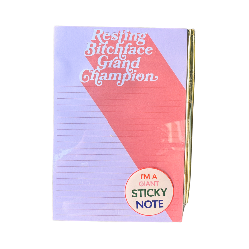 Resting Bitchface Notepad STICKY note