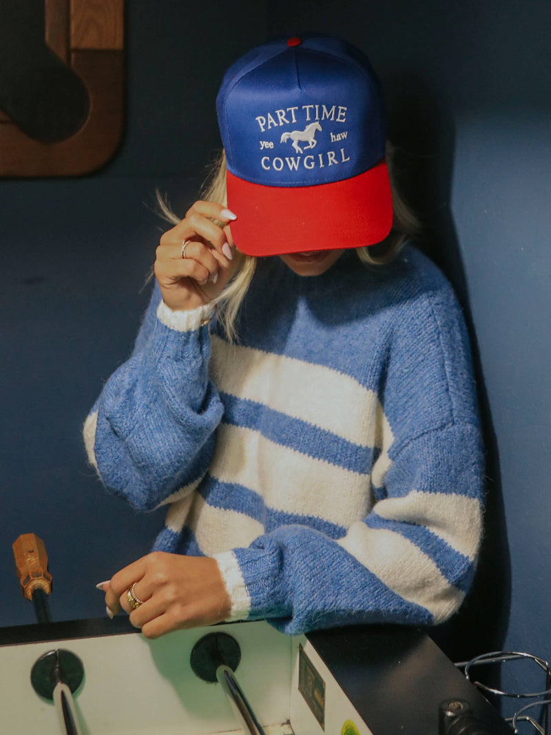Part Time Cowgirl Two Tone Trucker