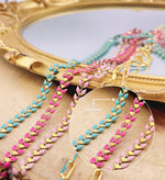 Enamel Paperclip Chain & Chevron Chain by Foot, CH301