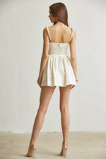 Luxe Satin Pearl Mini Dress-FINAL SALE/SPECIAL OCCASION ITEM