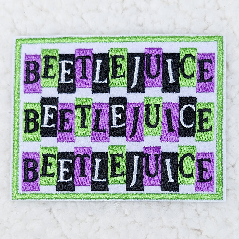 Beetlejuice Embroidered Patch