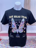 Butterfly Eras Black Graphic Tee