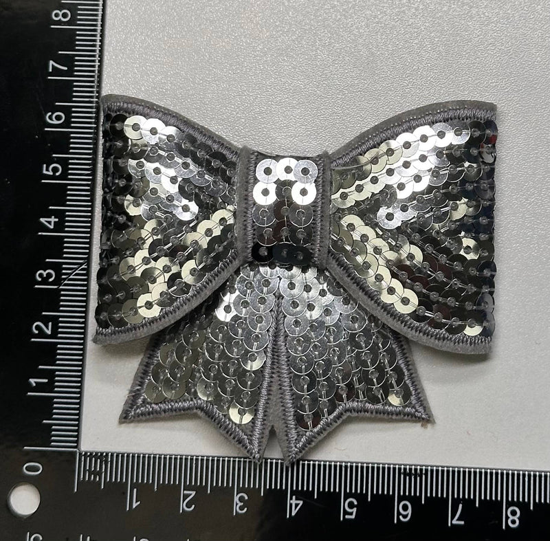 Sequin Bow Large Patch