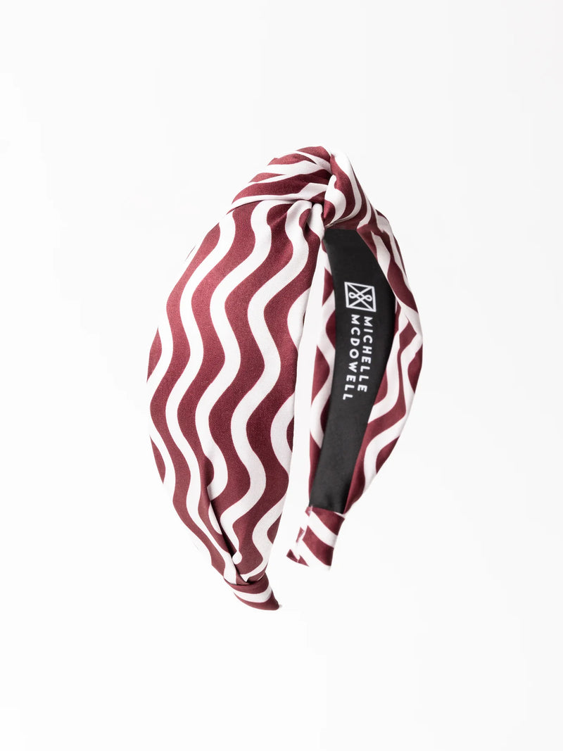 Maroon & White Gameday Headbands