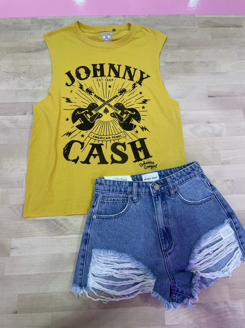 Cash Guitar Mustard Tank