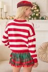 Stripe Sweater Knit Top