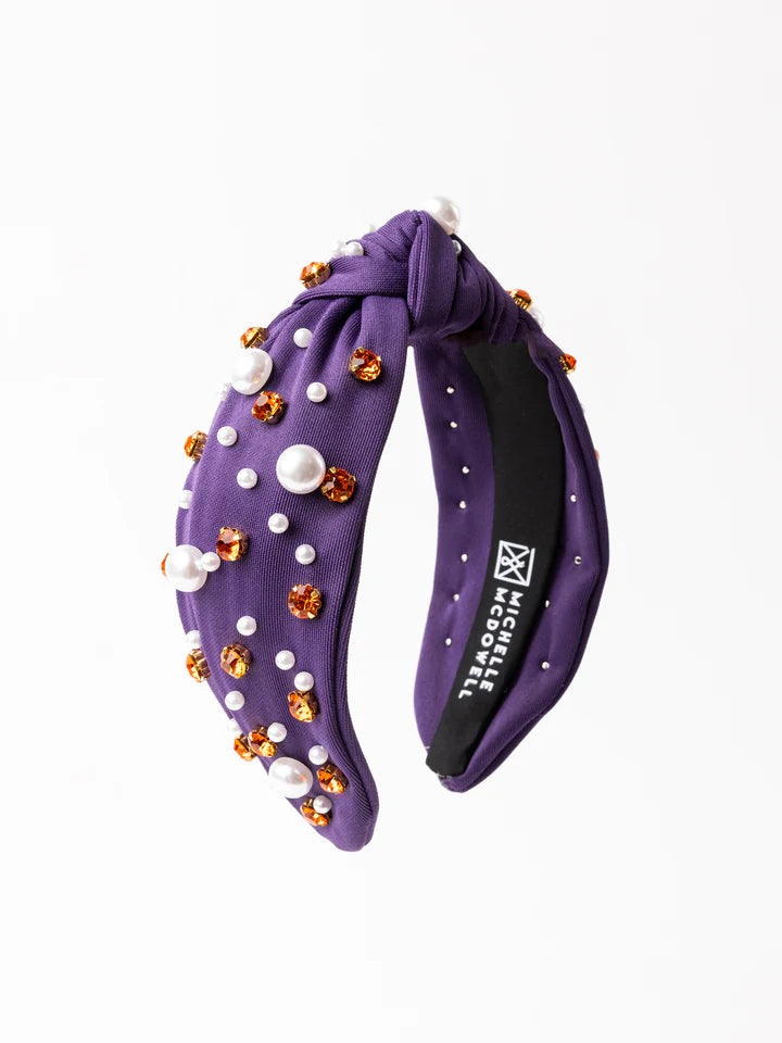 Purple and Orange Gameday Headbands