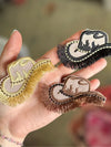 Cowgirl Hat Fringe Iron on Trucker Hat Patch