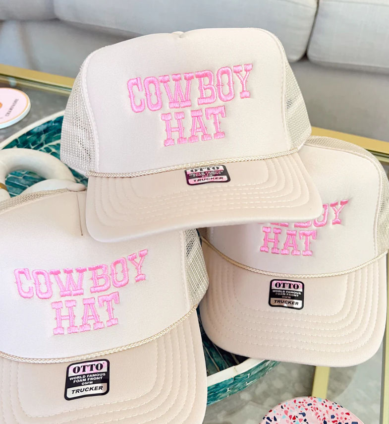 Cowboy Hat -Embroidered Trucker