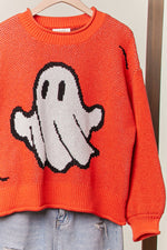 Halloween Spooky Face  Ghost Knit