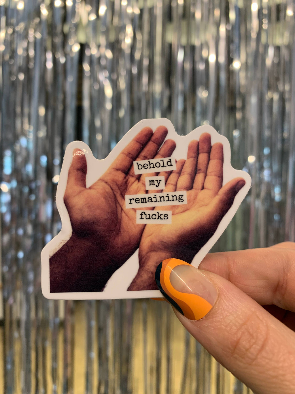 Behold My Remaining Fucks Sticker